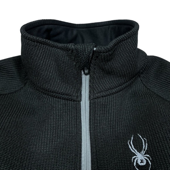 SPYDER Outbound Black 1/4 Zip Fleece Lined Pullover Men's Size L - Picture 8 of 16